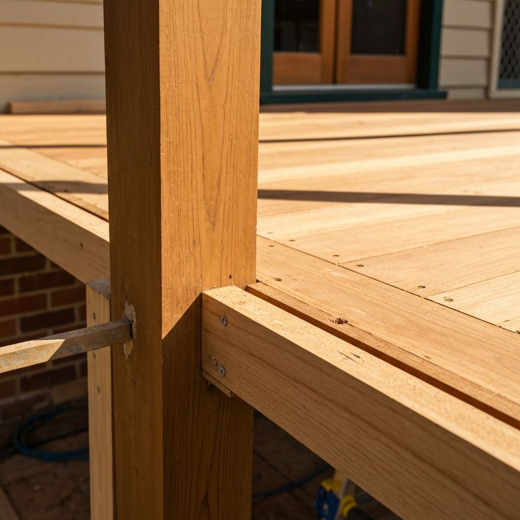 Renovation and repair of existing timber structures including sanding and refinishing
